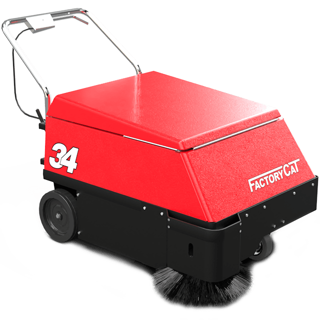 FactoryCat 34 Walk-Behind Floor Sweeper (46 in cleaning path)
