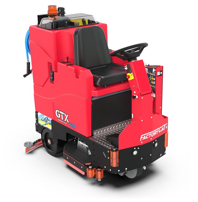 FactoryCat GTX v2.2 Ride-On Floor Scrubber (25-34 in cleaning path)