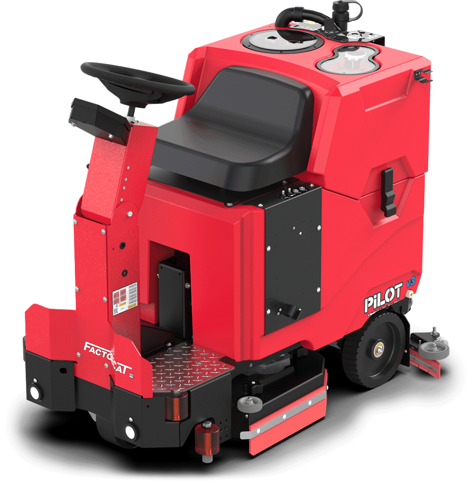 FactoryCat Pilot v3 Ride-On Floor Scrubber (25-29 in cleaning path) - Image 2