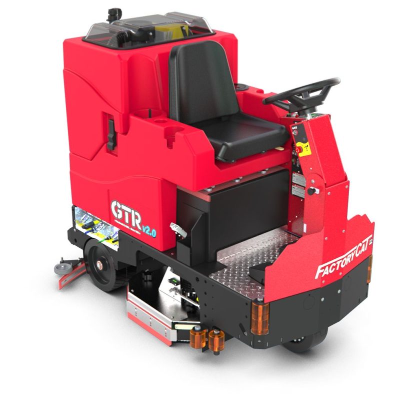 FactoryCat GTR v2.1 Ride-On Floor Scrubber (29-37 in cleaning path)