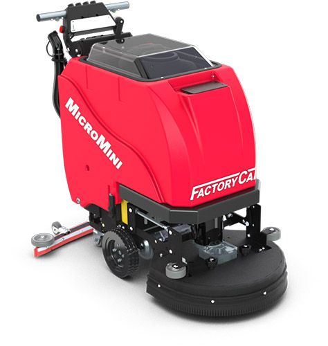 FactoryCat MicroMini Walk-Behind Floor Scrubber (17-26 in cleaning path)