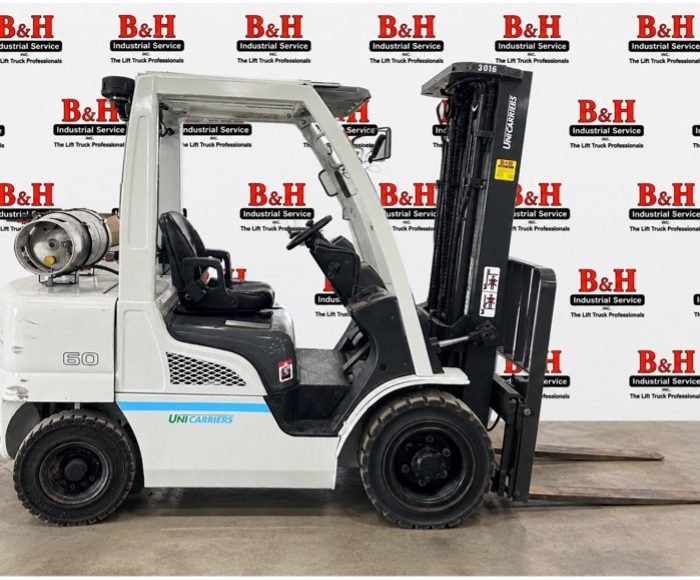 2016 Unicarriers PF60LP LPG Pneumatic Forklift (6,000 lbs)