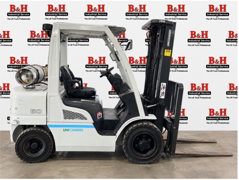 2016 Unicarriers PF60LP LPG Pneumatic Forklift (6,000 lbs)