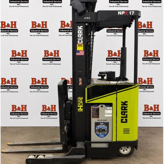 2019 Clark NPX17 Electric Reach Forklift (3,500 lbs)